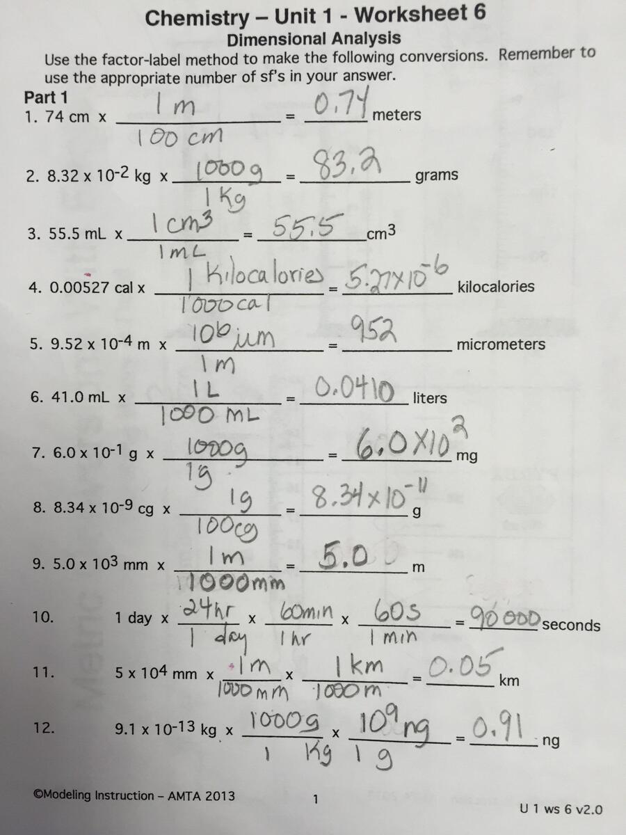 Dimensional Analysis Worksheet Chemistry Chemistry Unit 1 Worksheets Library Dimensional Analysis Worksheet Chemistry Chemistry Unit 1 Worksheets Library