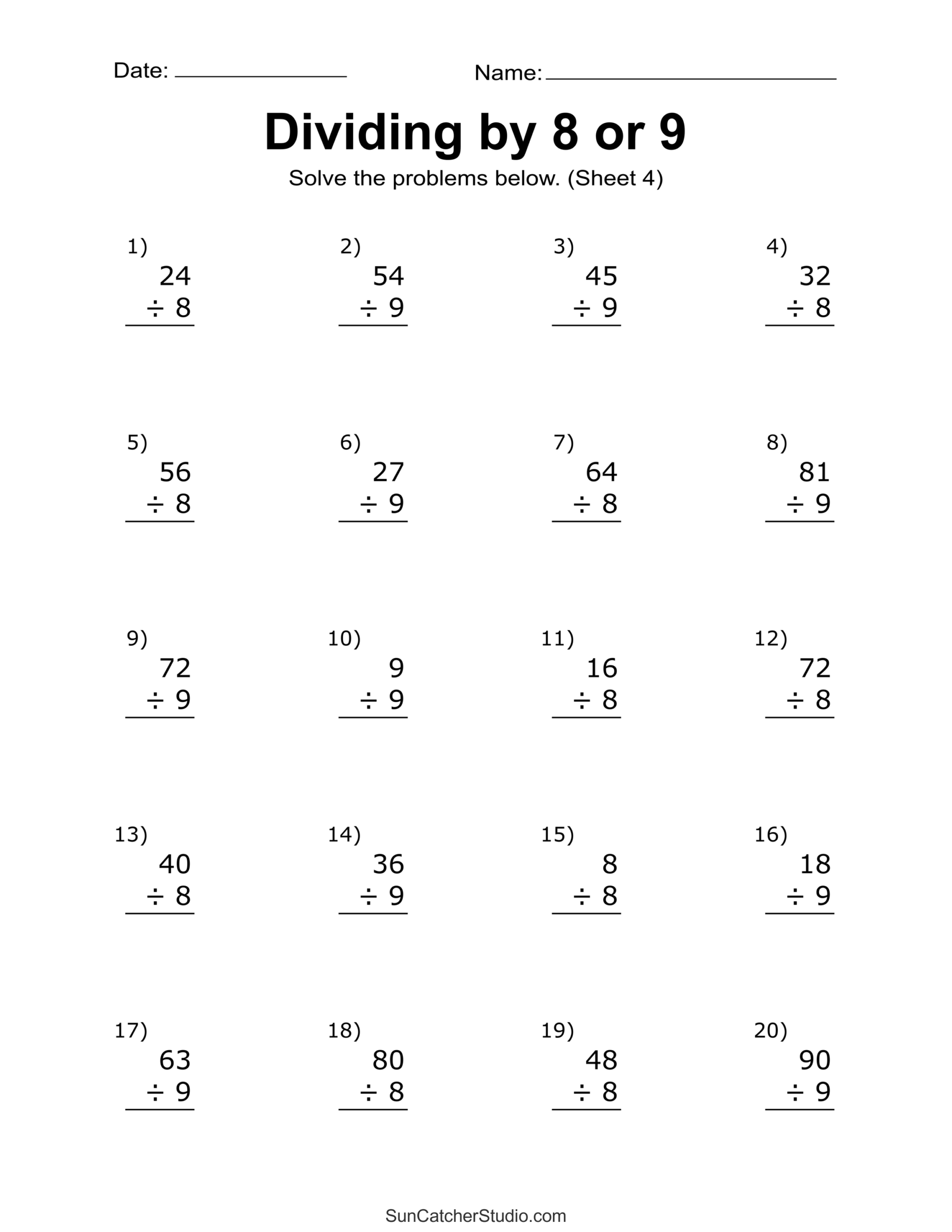 Division Worksheets Problems Free Printable Math Drills Free Printables Lettering SVG Files Tools Apps Division Worksheets Problems Free Printable Math Drills Free Printables Lettering SVG Files Tools Apps