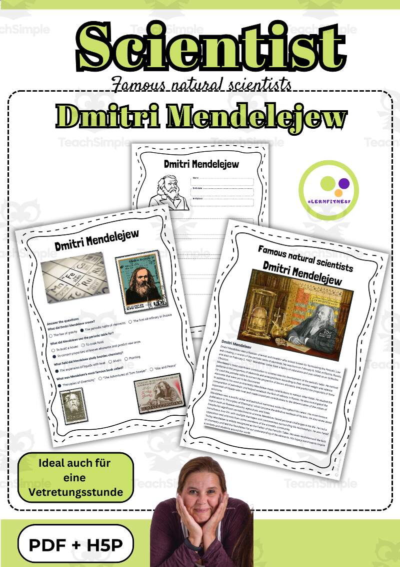 Dmitri Mendeleev The Man Behind The Periodic Table By Teach Simple