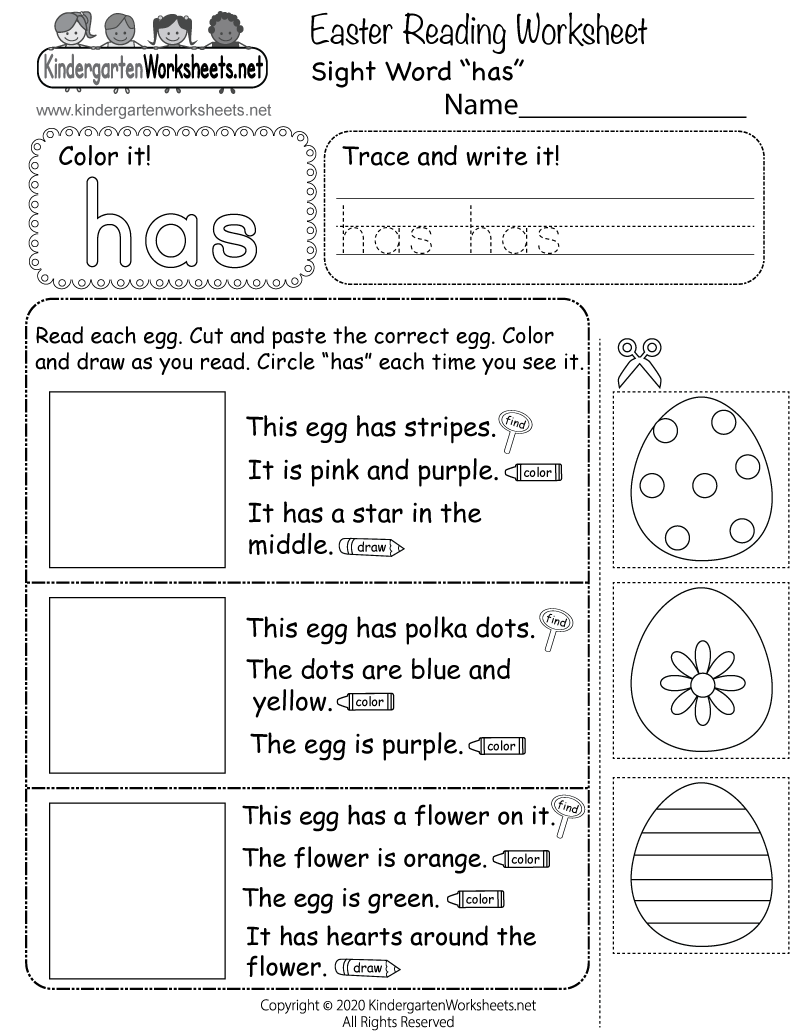 Easter Reading Worksheet Free Printable Digital PDF Easter Holidays Reading Comprehension Passages K 2 Made By Teachers