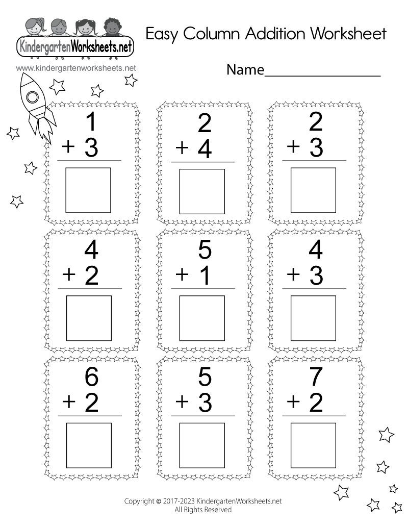 Picture Addition Worksheets Preschool Kindergarten Math Printable Etsy