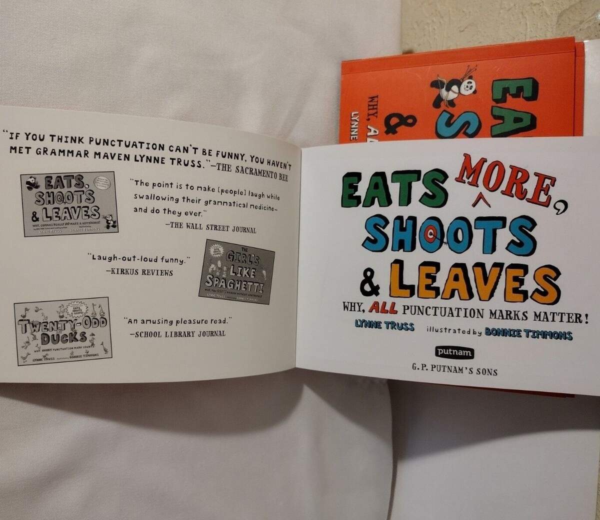 Eats MORE Shoots And Leaves Why ALL Punctuation Marks Matter By Lynne Truss 9781984815743 EBay