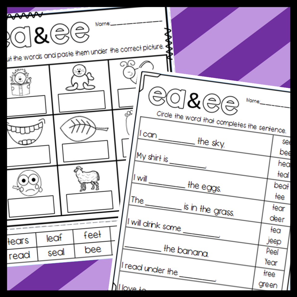Ee Worksheets Lessons FREE Reading Elephant