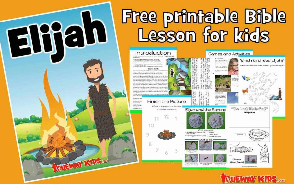 Elijah Bible Lessons For Kids Trueway Kids