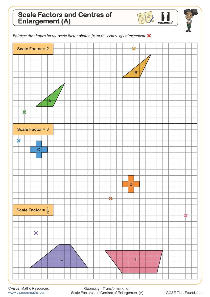 Scale Factor Worksheets Free Printable