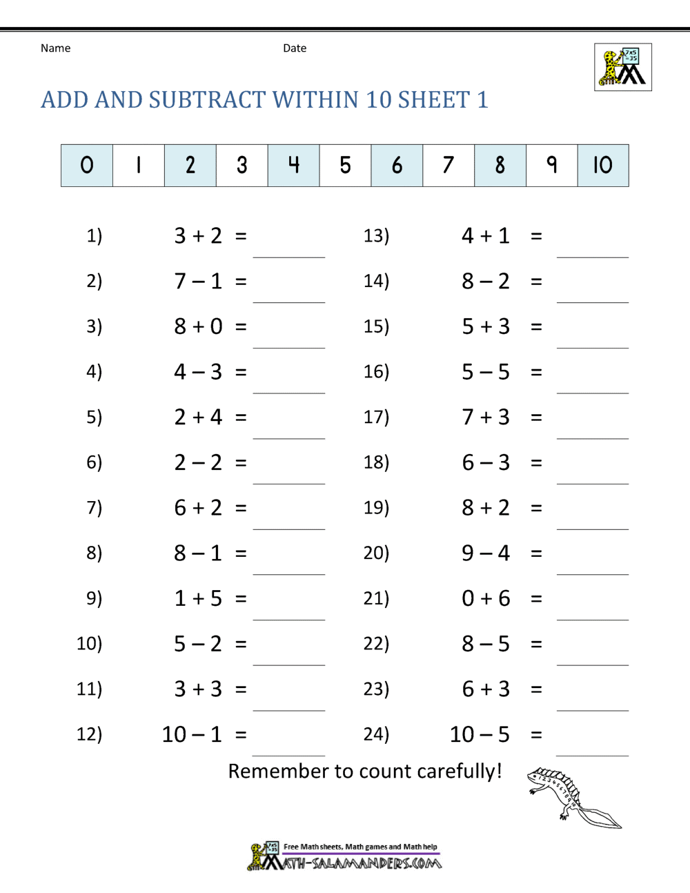 First Grade Addition And Subtraction Facts To 12 1st Grade Addition Subtraction Made By Teachers