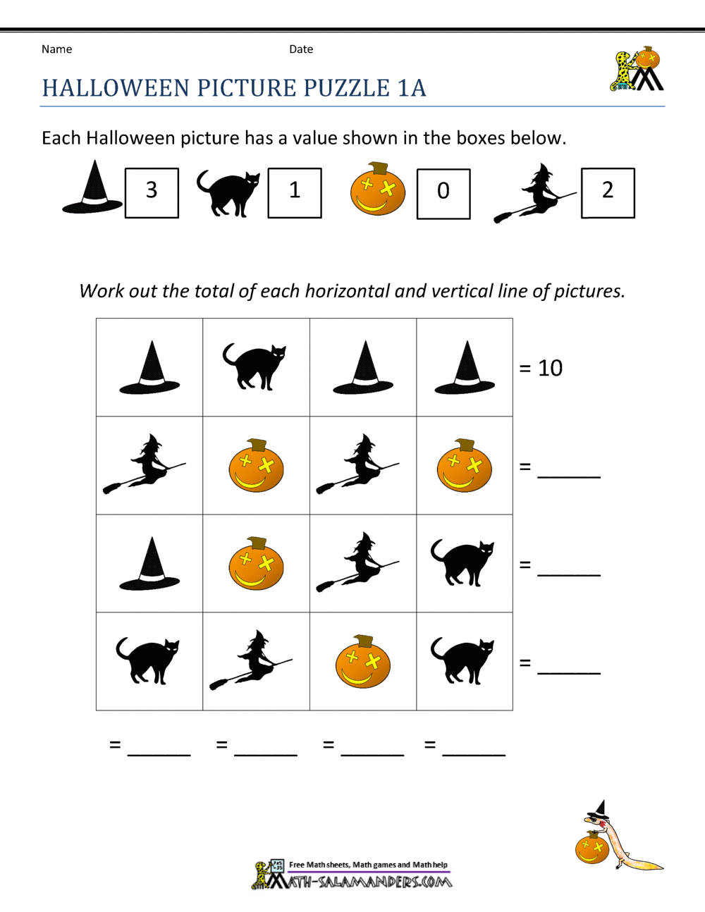 First Grade Math Worksheets Halloween Free Printable Halloween Worksheet Templates To Edit Canva
