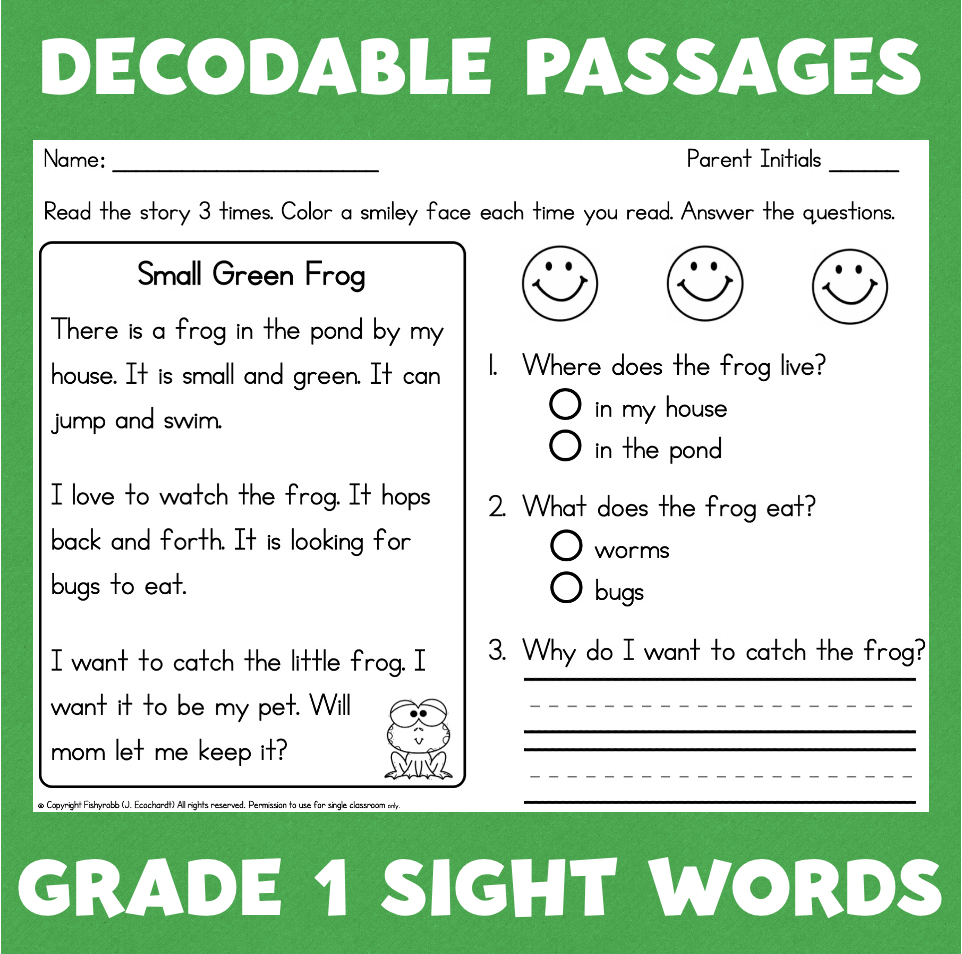 First Grade Reading Comprehension Passages Made By Teachers First Grade Reading Comprehension Passages Made By Teachers