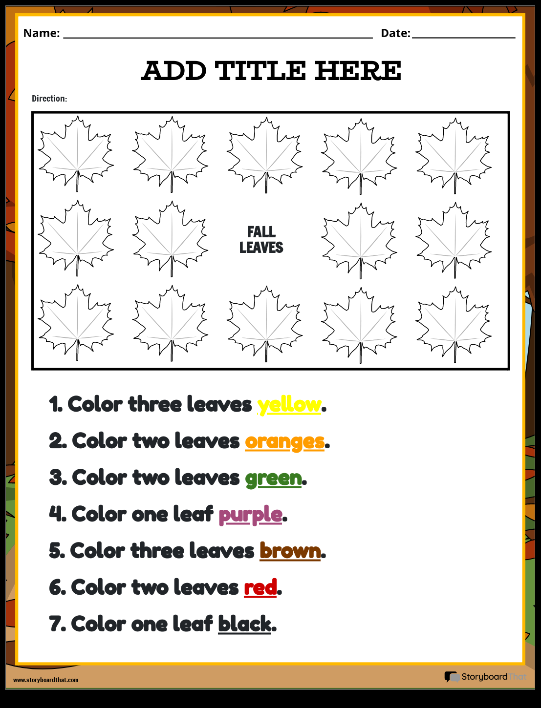 Following Directions Worksheets Storyboard That Following Directions Worksheets Storyboard That