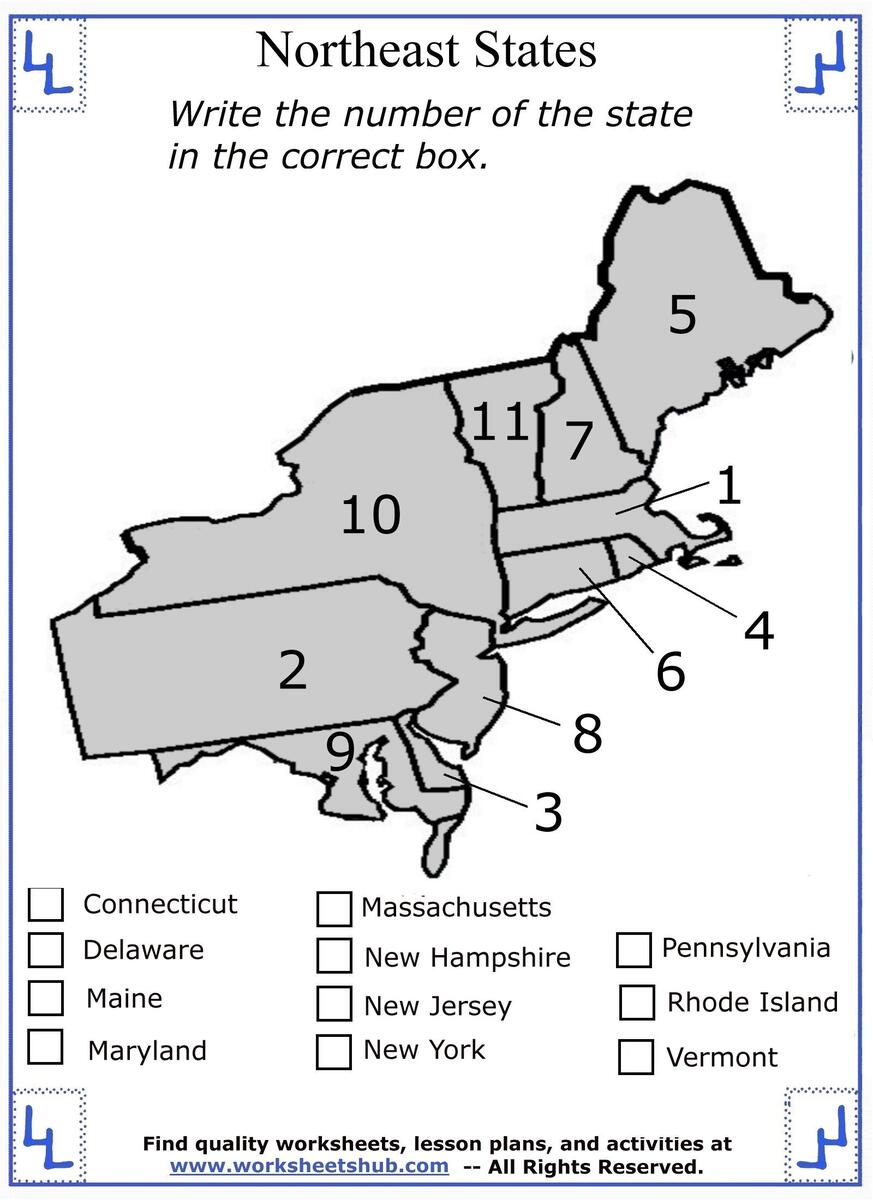 USA Map Worksheets Free Printables Superstar Worksheets