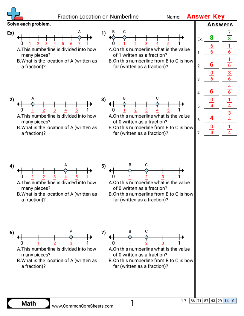 Fraction Worksheets Fraction Worksheets