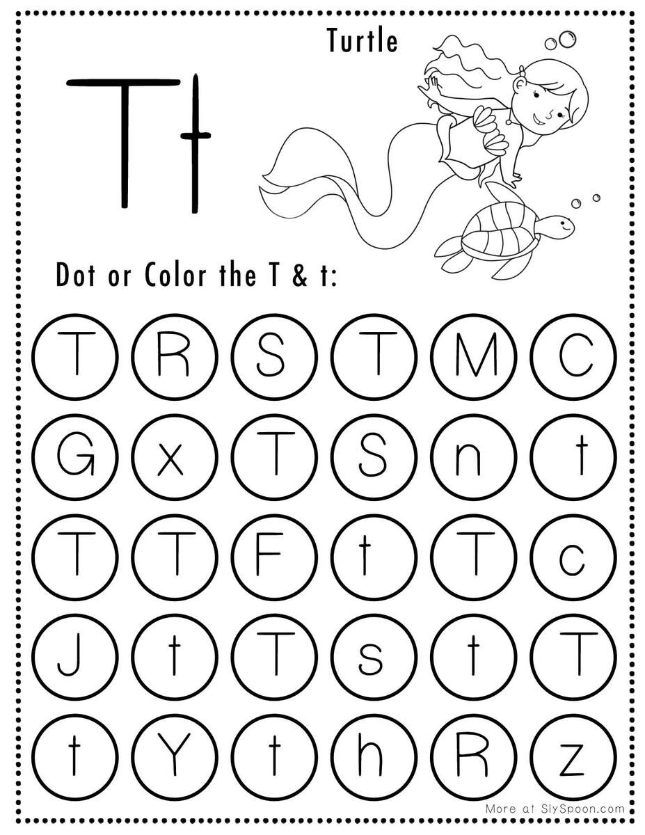 Free Alphabet Do A Dot Printables Worksheets Letter T Mermaid Themed Sly Spoon Free Alphabet Do A Dot Printables Worksheets Letter T Mermaid Themed Sly Spoon