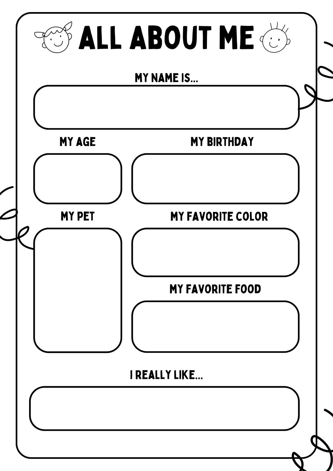 19 Printable All About Me Templates FREE TemplateLab
