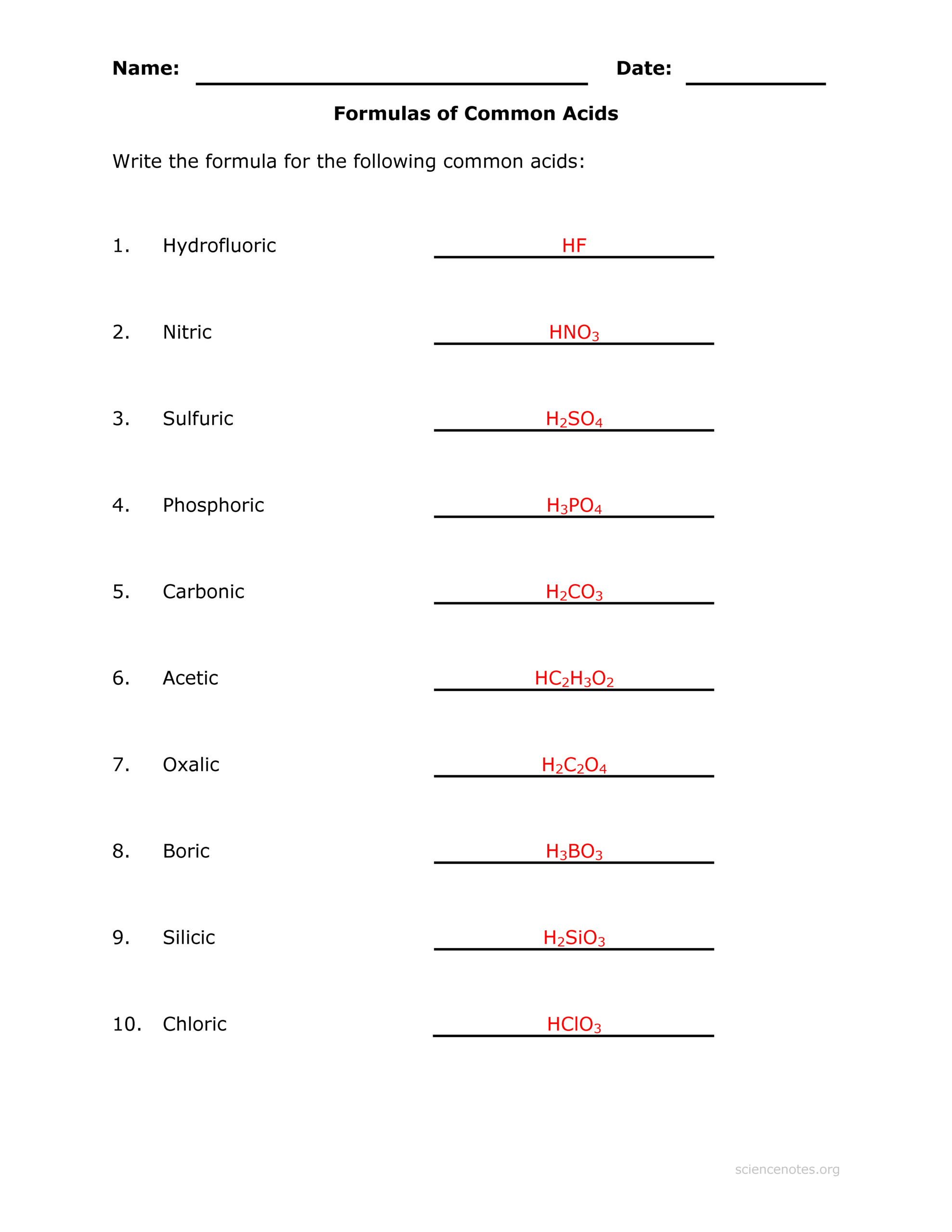 Free Chemical Formula Worksheet Download Free Chemical Formula Worksheet Png Images Free Worksheets On Clipart Library