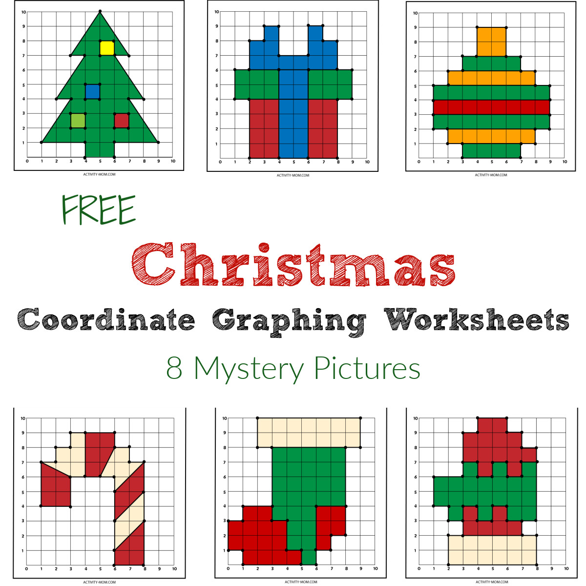 Printable Christmas Count And Graph Math Activity For Kids