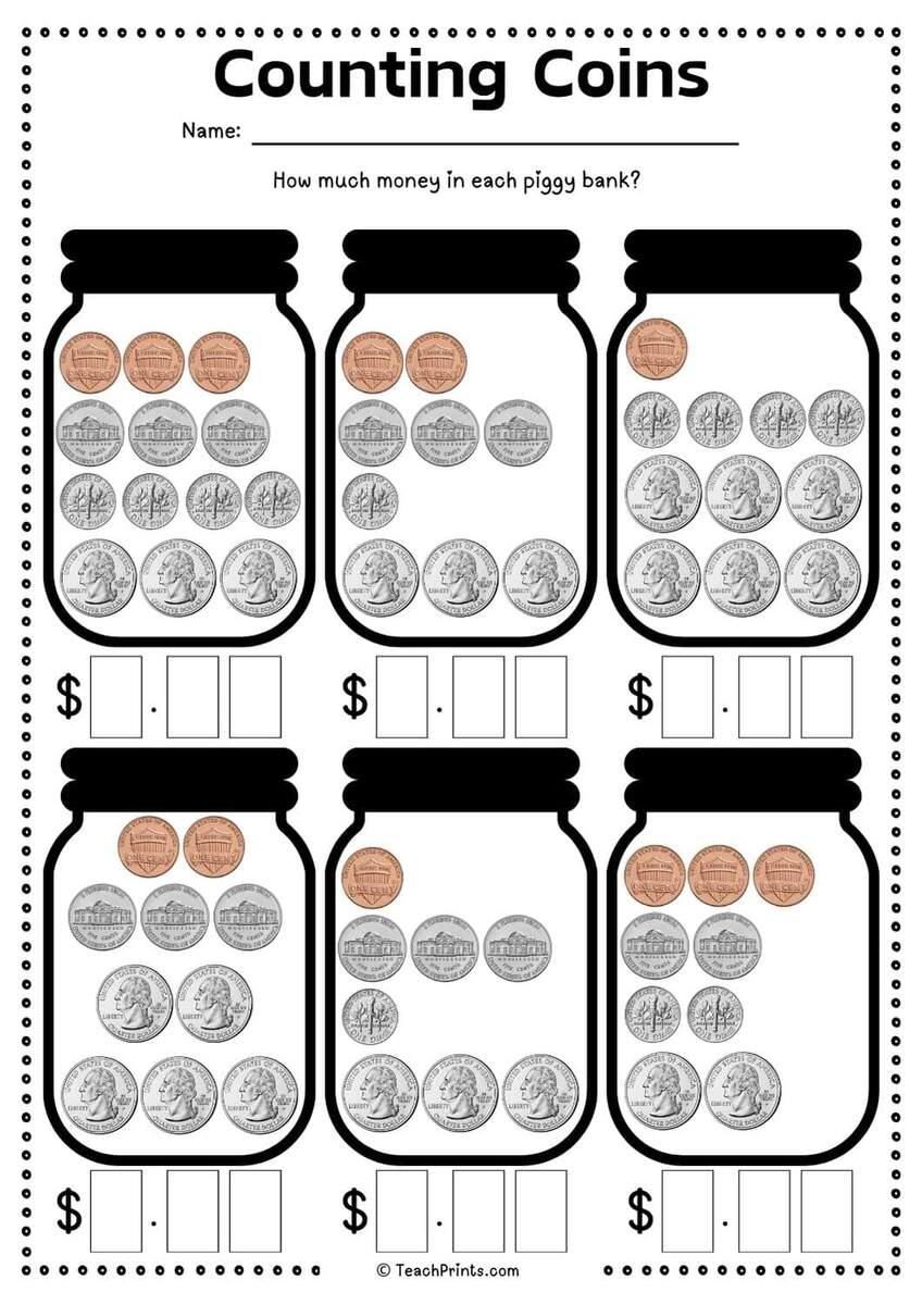 Free Counting Money And Coins Worksheets Teach Prints Free Counting Money And Coins Worksheets Teach Prints