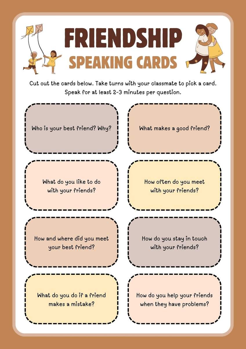 Free Custom Printable Friendship Worksheet Templates Canva