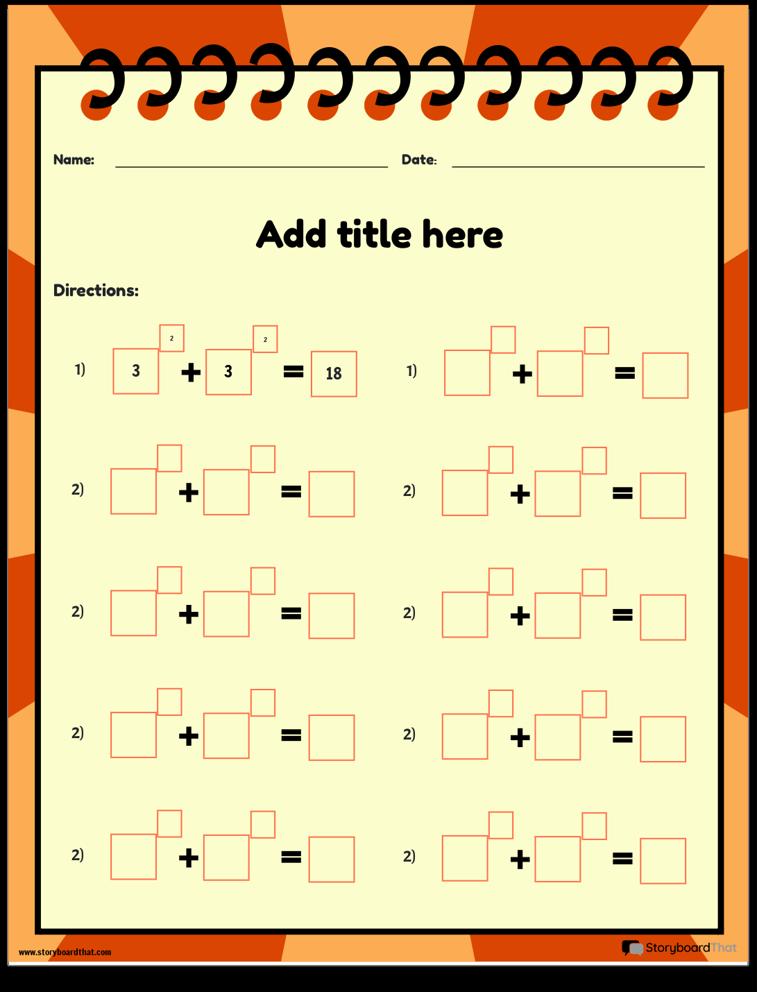 Free Exponents Worksheets Customize With Storyboard That Free Exponents Worksheets Customize With Storyboard That