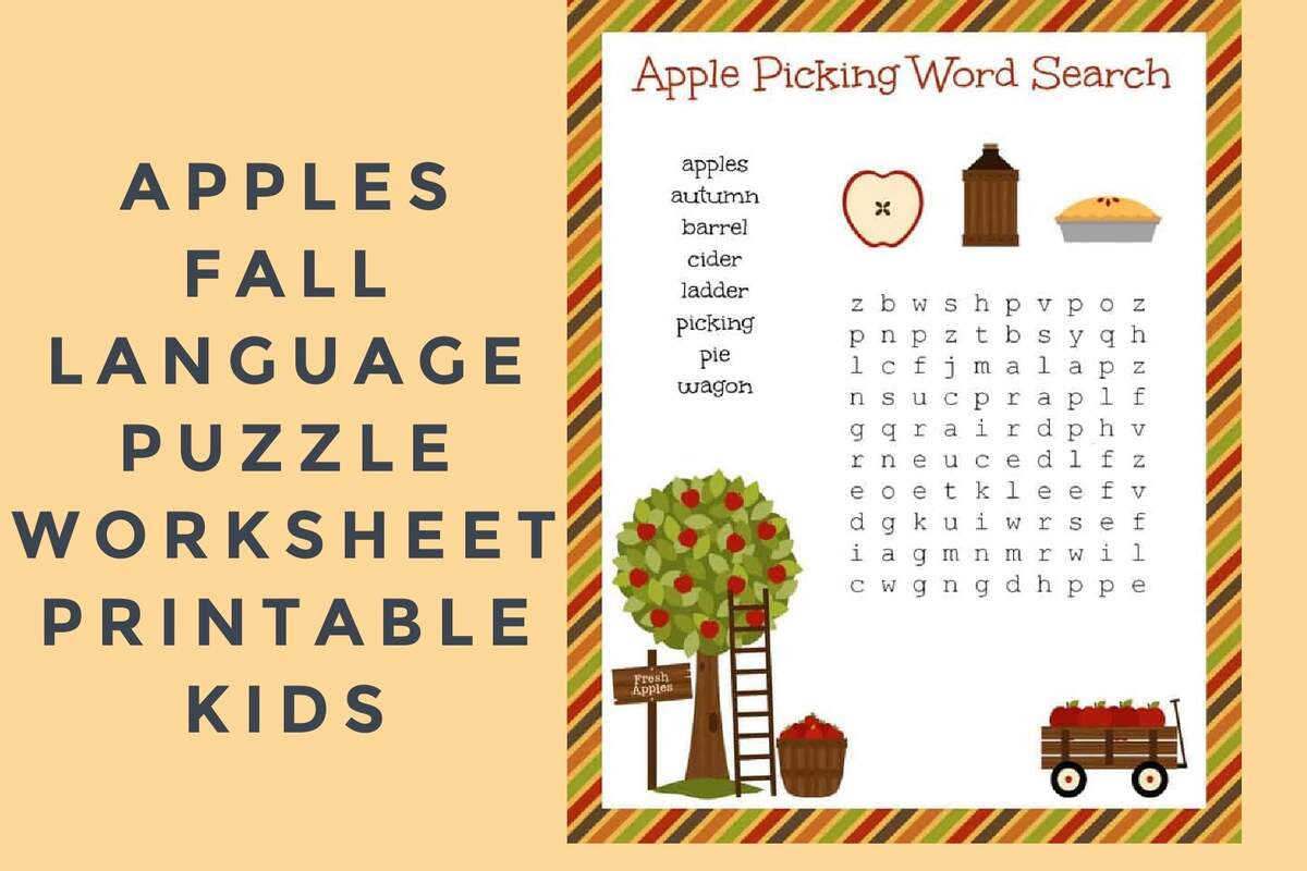 FREE Fall Festive Apple Picking Word Search Printable Worksheet Fall Word Search Puzzle With Answer Sheet Autumn Word Search Seasonal Games Seasonal Puzzles Family Activities Children S Puzzles Etsy