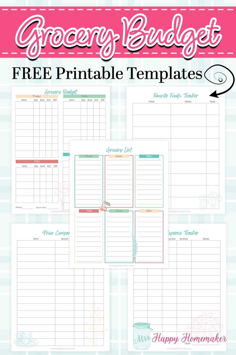 Free Grocery Budget Template To Save Money On Groceries Free Grocery Budget Template To Save Money On Groceries