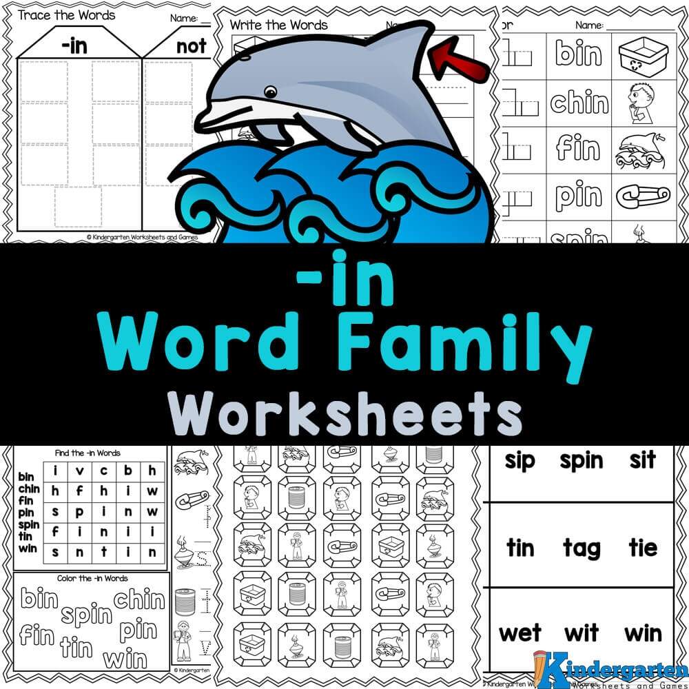 FREE In Word Family Worksheets For Kindergarten 100 Free Word Family Worksheets Teach Prints