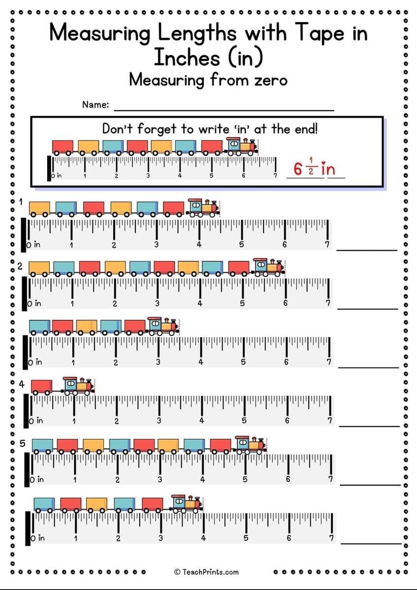 Free Measuring Tape Worksheets Teach Prints Measurement With Ruler Worksheet Maker Edu Games