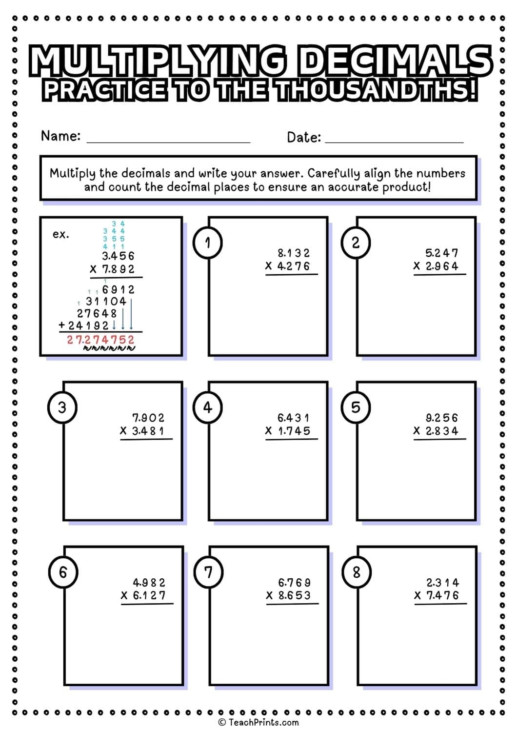 Free Multiplying Decimals Worksheets Teach Prints Free Multiplying Decimals Worksheets Teach Prints