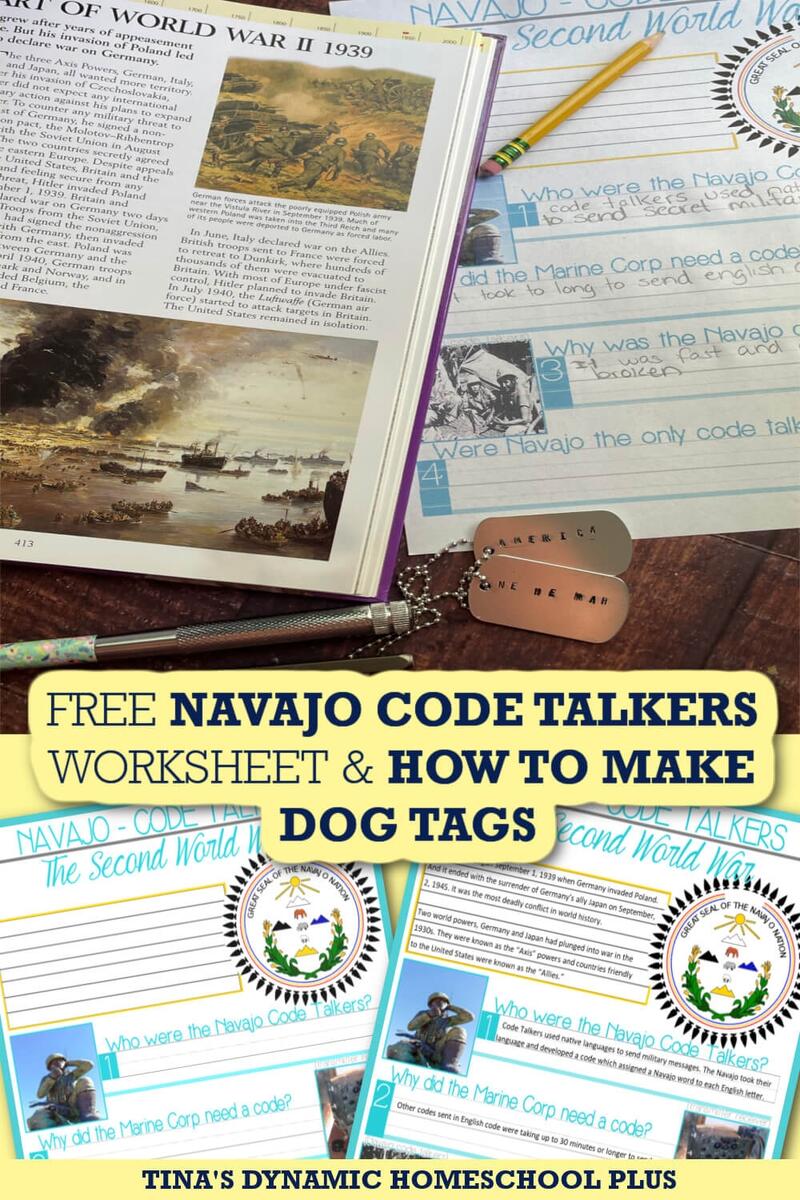 Free Navajo Code Talkers Worksheet And How To Make Dog Tags Activity