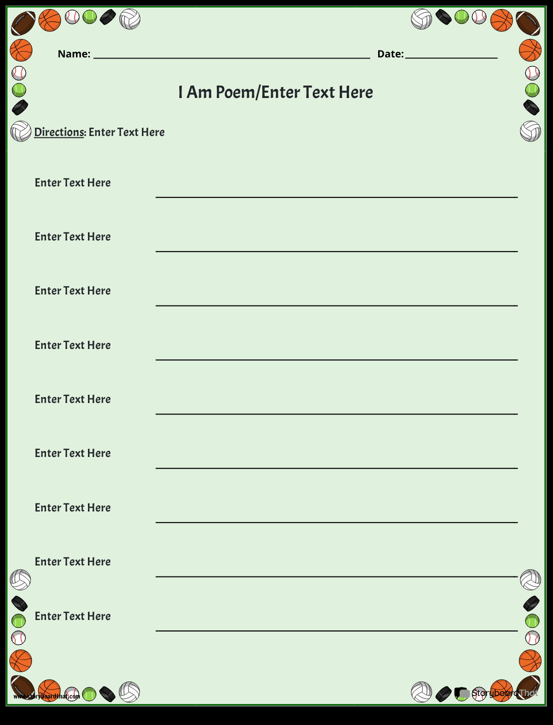Free Poetry Worksheets Storyboard That Templates Free Poetry Worksheets Storyboard That Templates