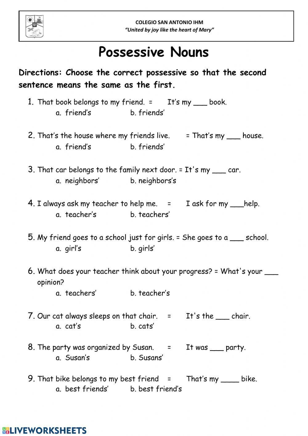 Free Possessive Nouns Worksheet 6th Grade Download Free Possessive Nouns Worksheet 6th Grade Png Images Free Worksheets On Clipart Library Free Possessive Nouns Worksheet 6th Grade Download Free Possessive Nouns Worksheet 6th Grade Png Images Free Worksheets On Clipart Library