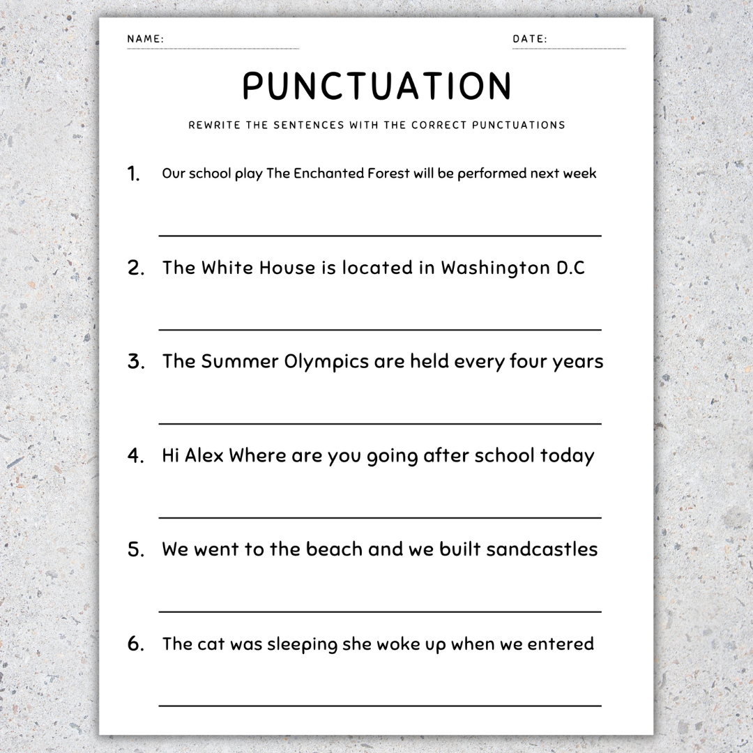 Free Printable 5th Grade Grammar Worksheets Engaging Exercises For Elementary Students
