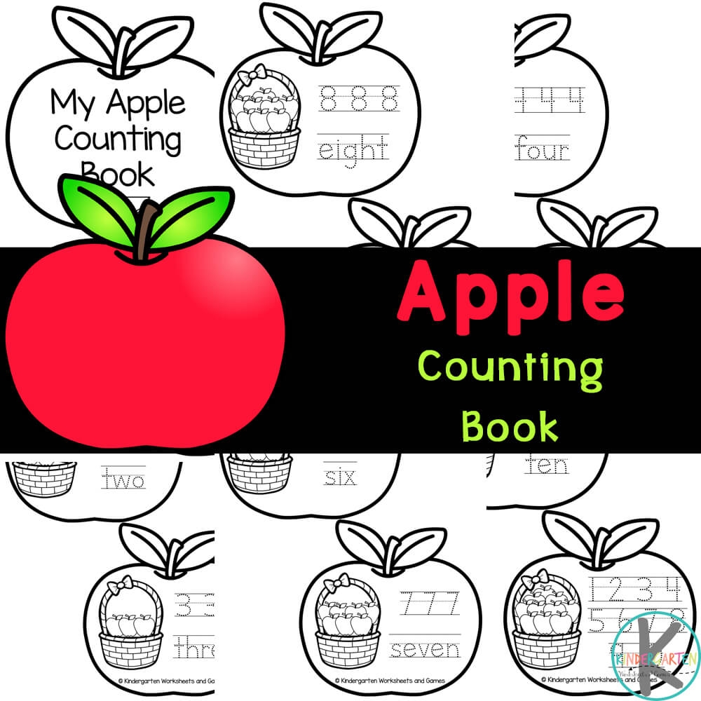 FREE Printable Apple Counting Book 0 10 Fun Ten Apples Up On Top Math Activities For Preschool