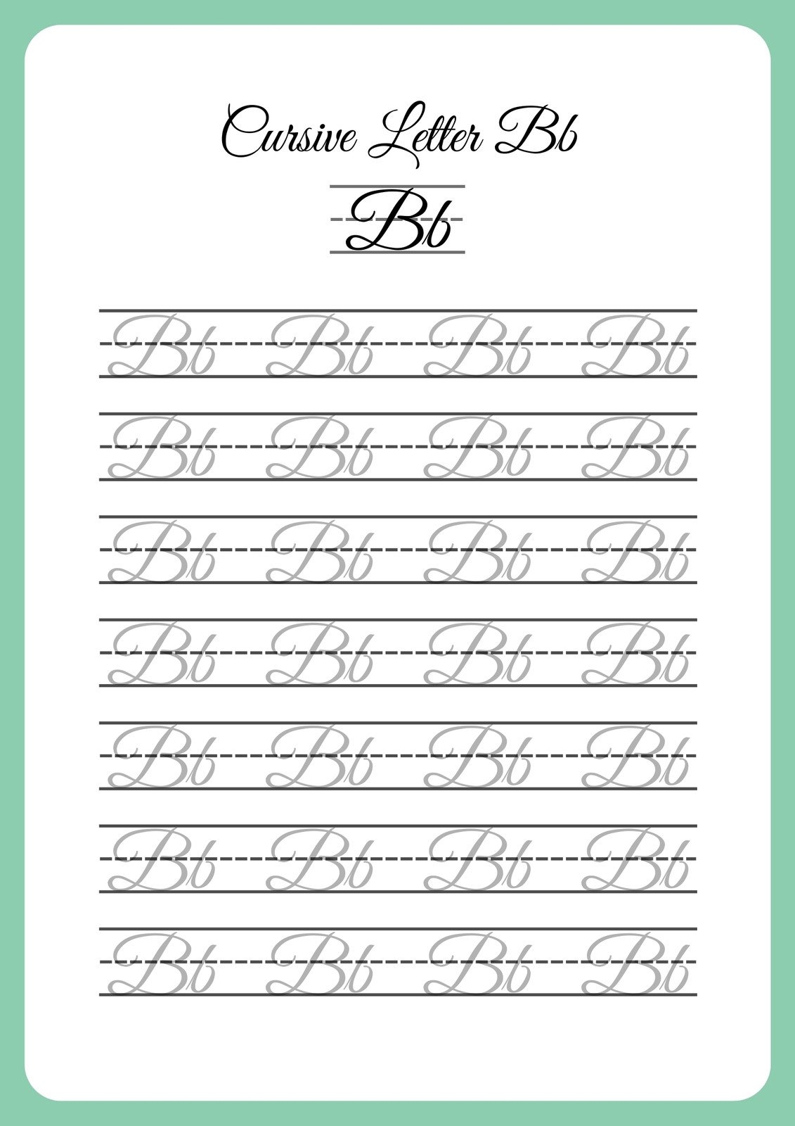 Free Printable Cursive Writing Worksheet Templates Canva Discover 8 Cursive And Cursive Handwriting Practice Ideas Handwriting Worksheets Cursive Writing Cursive Writing Practice Sheets And More