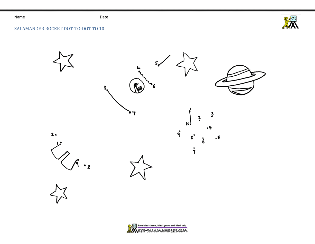 Free Printable Dot To Dot Up To 10 Free Printable Dot To Dot Up To 10