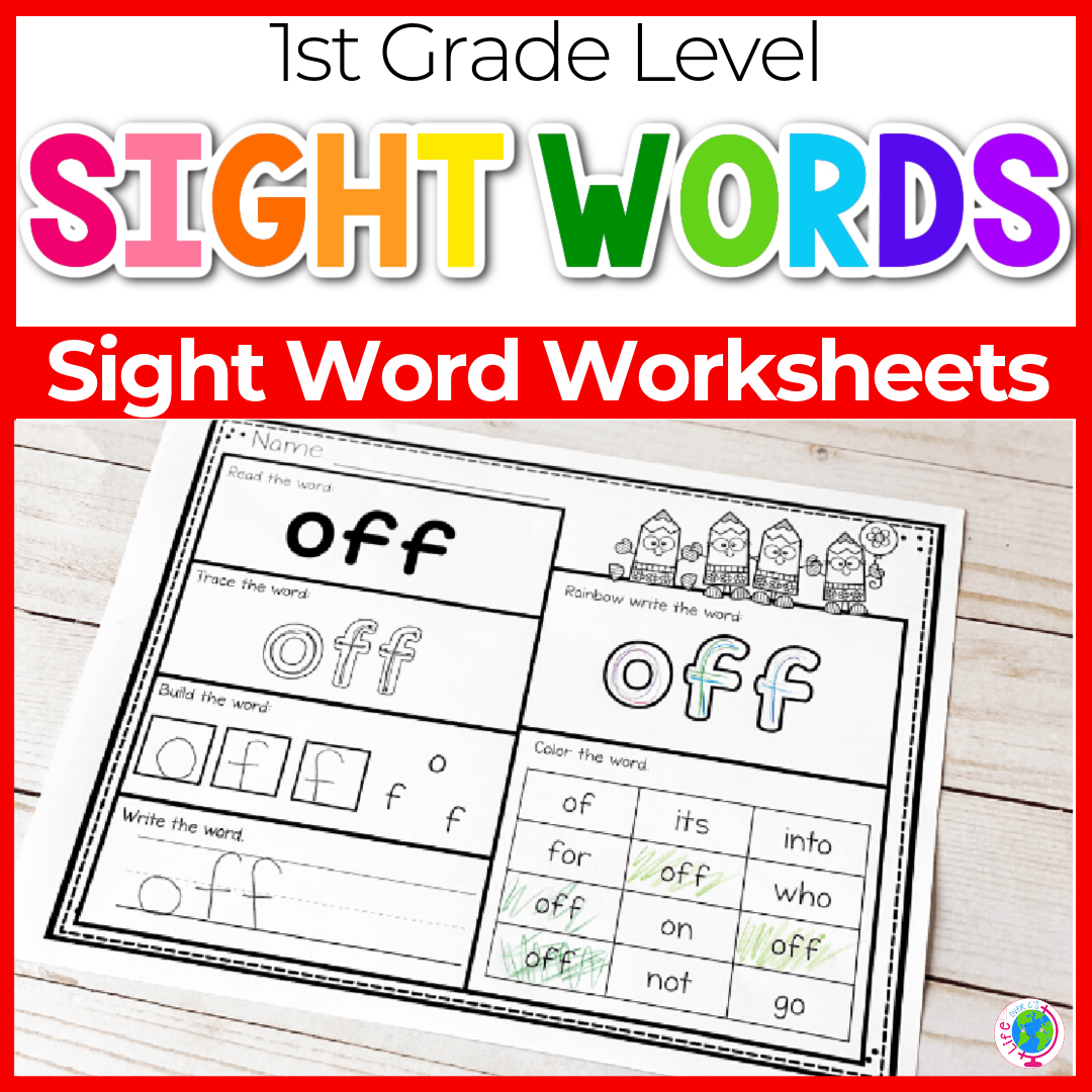 Free Printable First Grade Sight Words Worksheets Free Printable First Grade Sight Words Worksheets