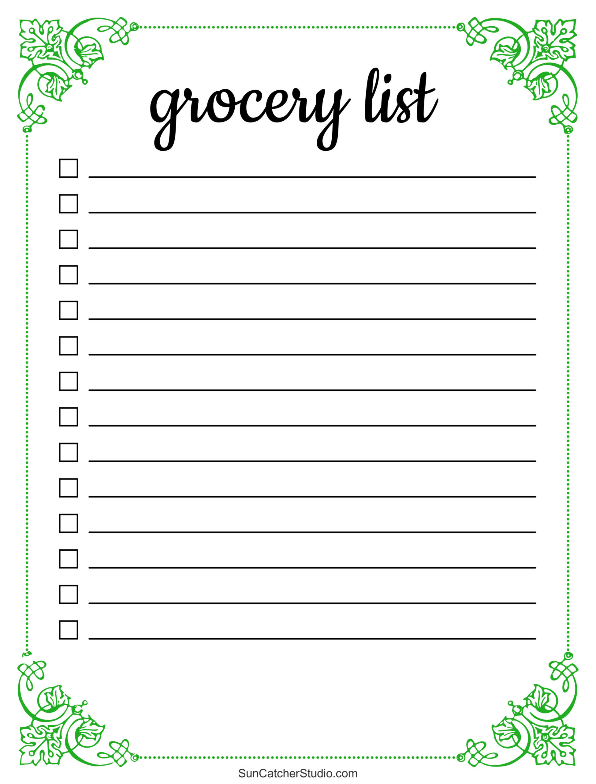 Free Printable Grocery List Templates PDF Shopping Lists Free Printables Lettering SVG Files Tools Apps Free Printable Grocery List Templates PDF Shopping Lists Free Printables Lettering SVG Files Tools Apps
