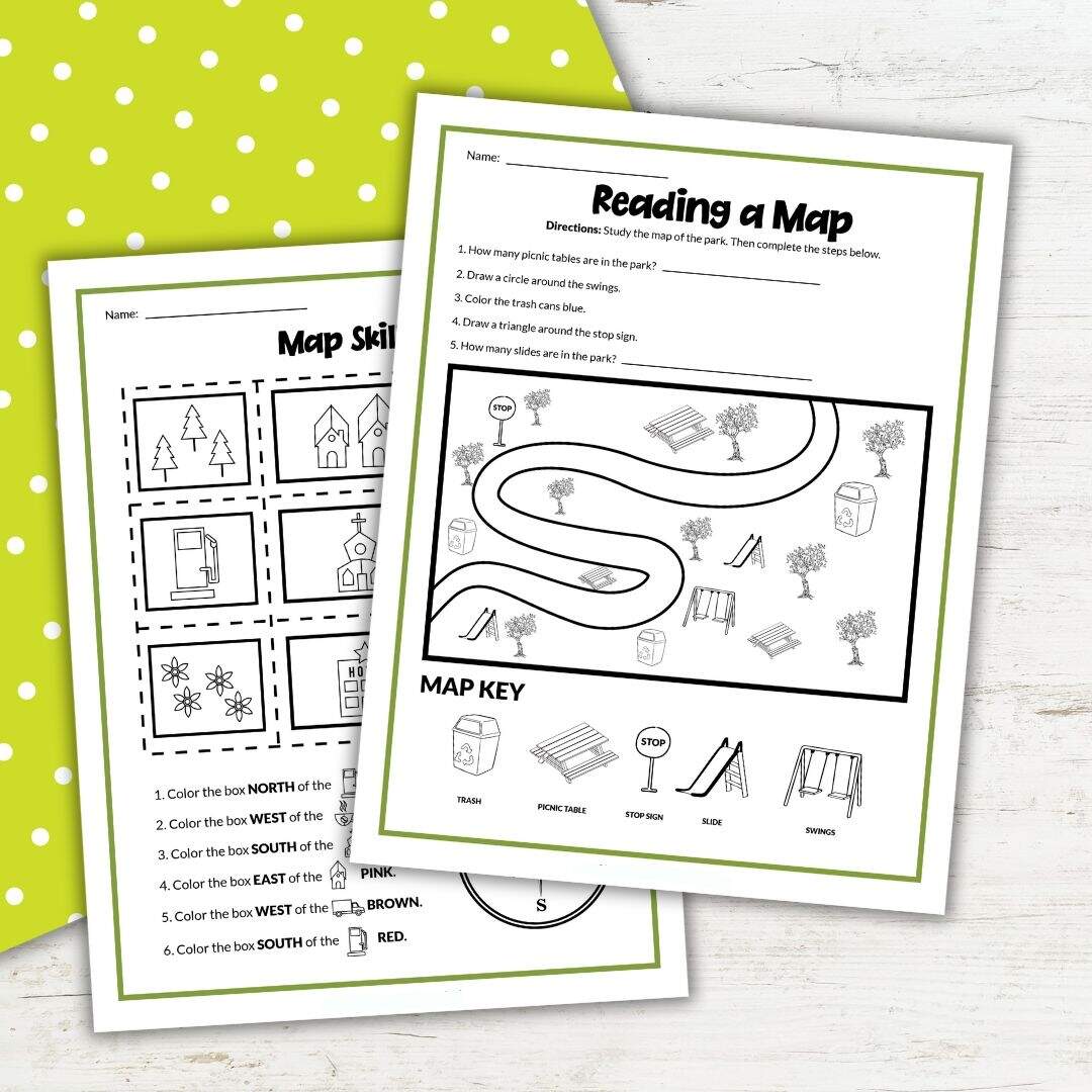 Map Skills Worksheets Library