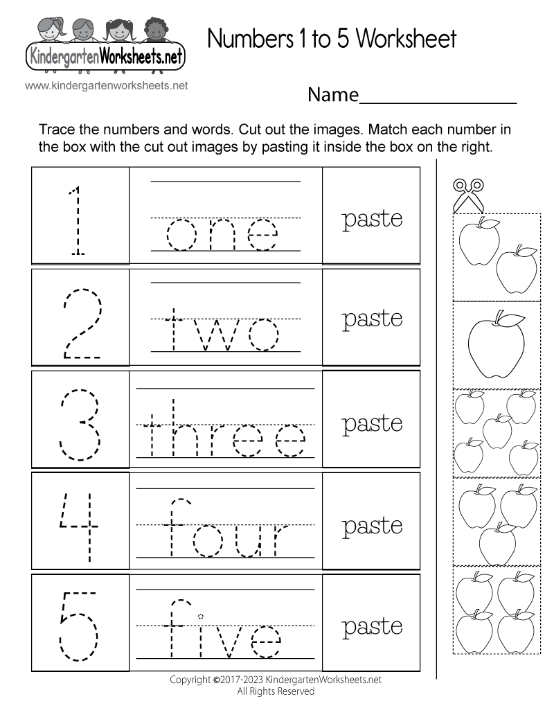 Free Printable Numbers 1 To 5 Worksheet Free Christmas Math Numbers Worksheet 1 To 5 Worksheets4Free
