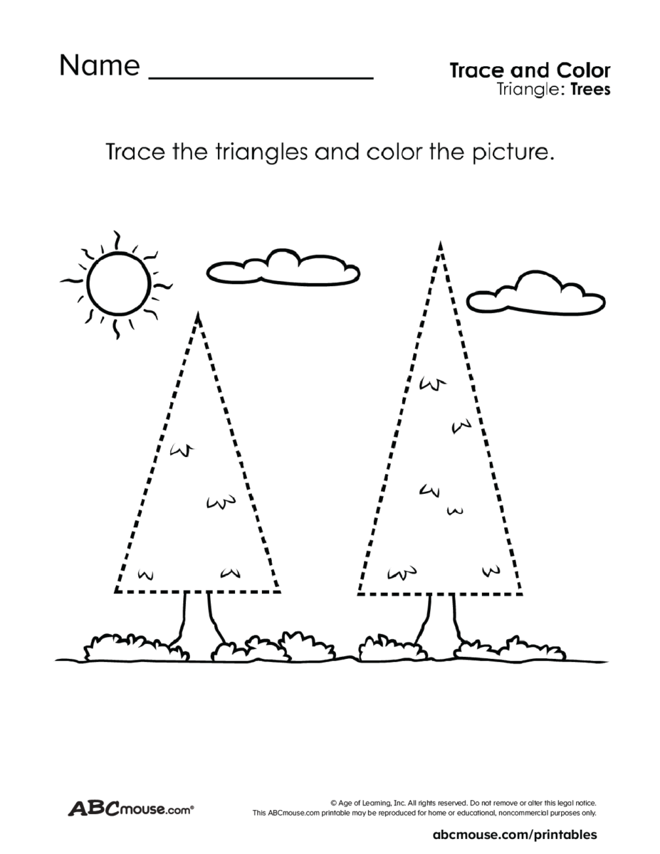 Free Printable Shape Tracing Worksheets ABCmouse Free Printable Shape Tracing Worksheets ABCmouse