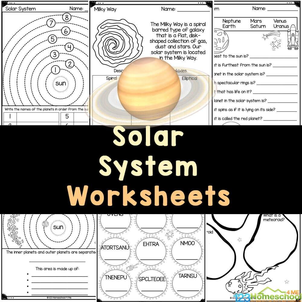 FREE Printable Solar System Worksheets For Students Free Science Worksheets The Nervous System Adanna Dill