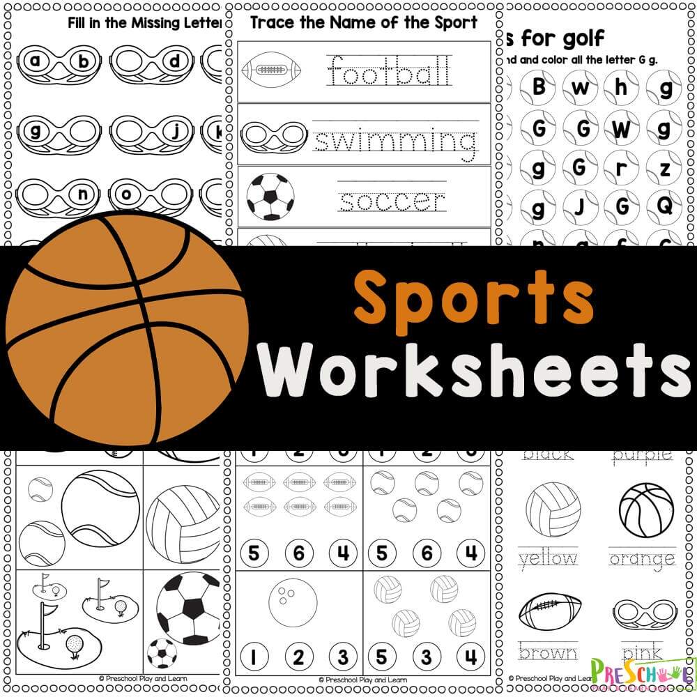 FREE Printable Sports Worksheets For Preschoolers Sports Interactive Worksheet Listen Check And Write The Words Activity For Kids K3 And ESL Students G1 Ezpzlearn