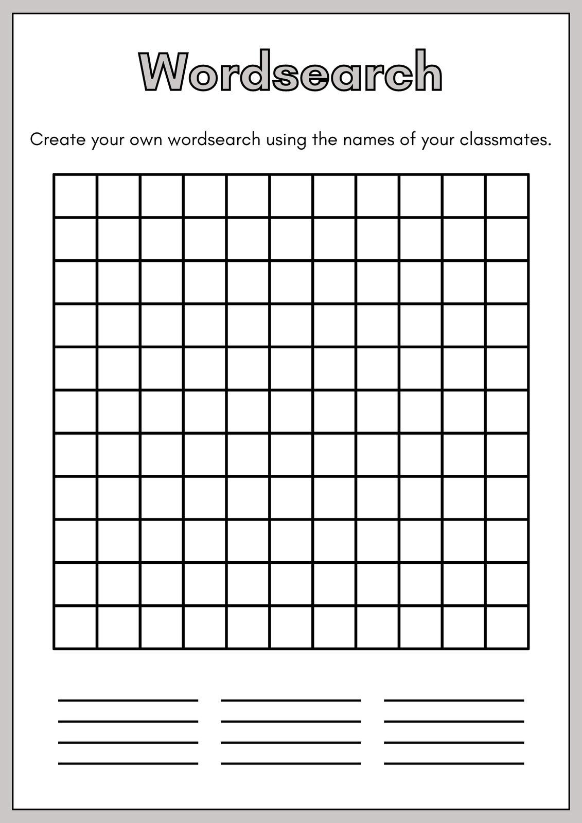 25 FREE Printable Word Searches