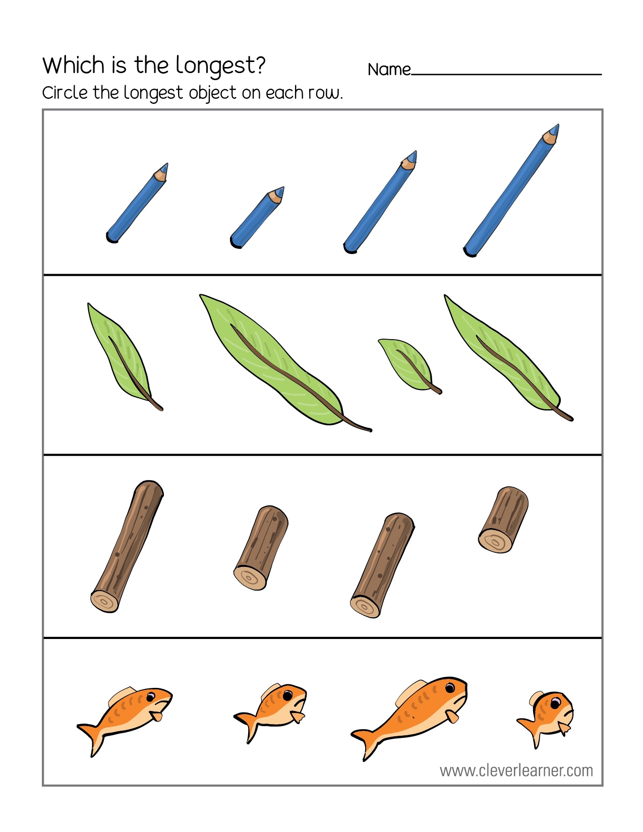 Free Printable Worksheets On Measuring Length Long And Short