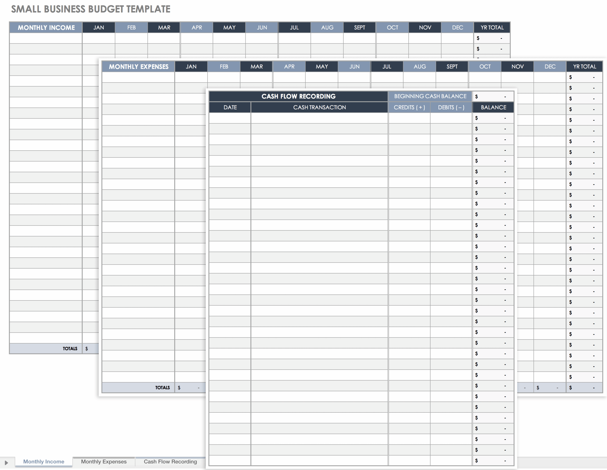 Free Small Business Bookkeeping Templates Smartsheet