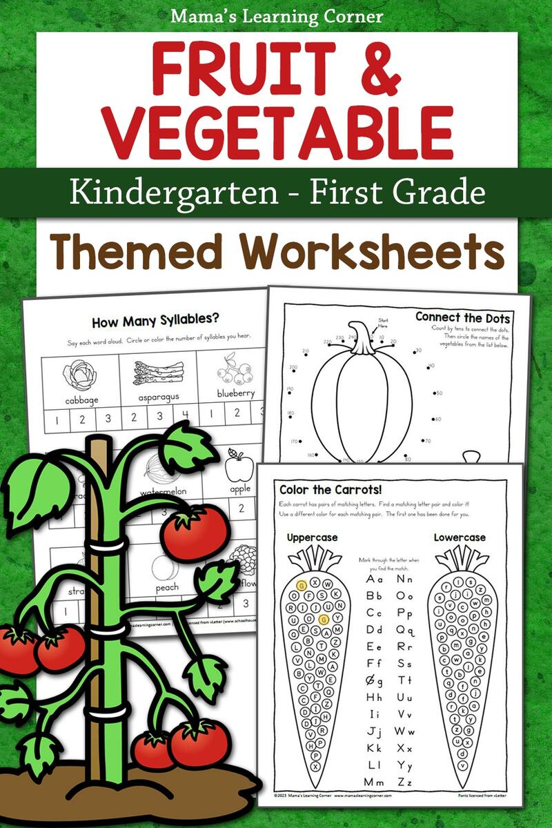 Printable Matching Identify Vegetables Worksheet For Kindergarten Made By Teachers