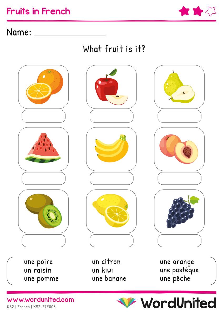 Fruits In French WordUnited Fruits In French WordUnited