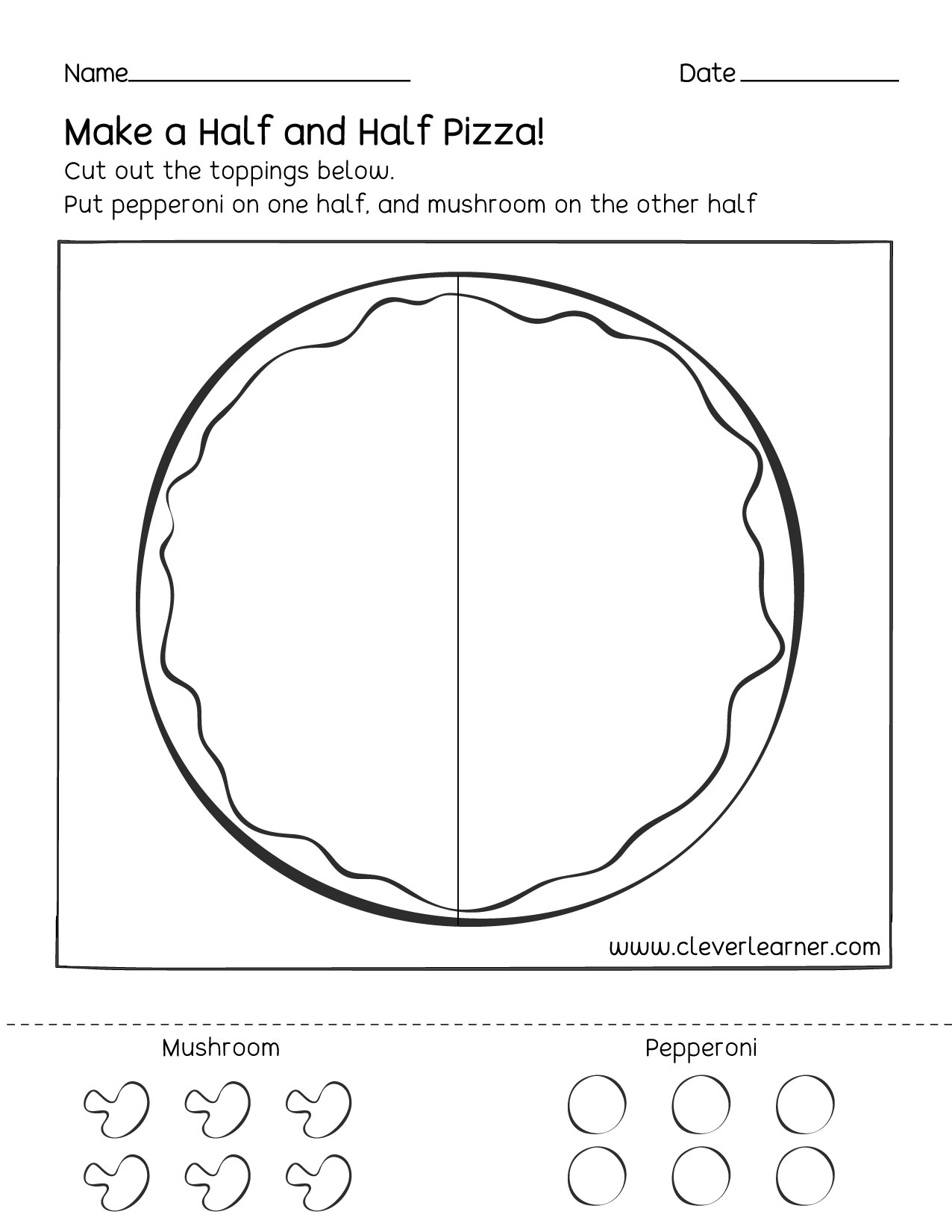 Fun Activity On Fractions Half 1 2 Worksheets For Children Fractions Equivalent To One Half Worksheet Printable PDF Worksheets