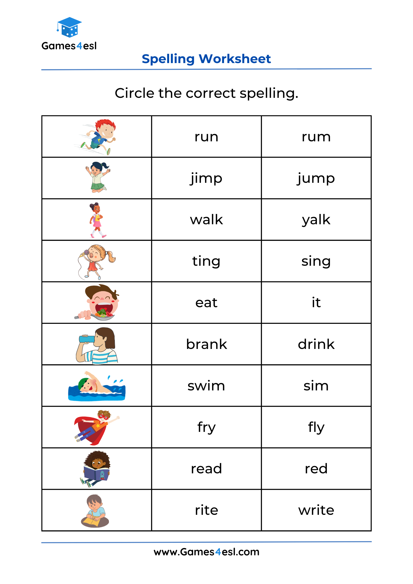 Grade 1 Spelling Worksheets Games4esl 14 Free Printable English Worksheets Free PDF At Worksheeto