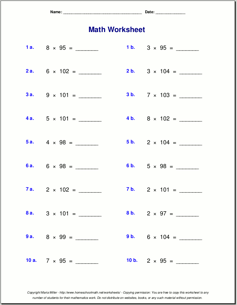 Grade 5 Multiplication Worksheets 3 Digit By 1 Digit Standard Algorithm Multiplication Worksheets Made By Teachers