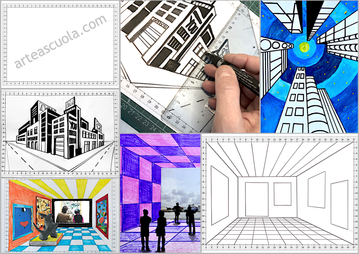 Graduated Frame To Draw A Perspective Arte A Scuola Graduated Frame To Draw A Perspective Arte A Scuola